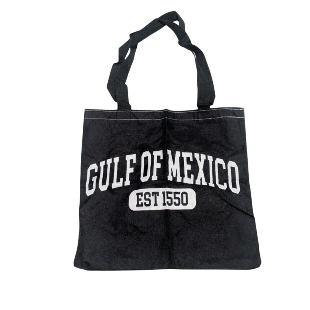 Gulf Of Mexico Black Medium Tote Bag